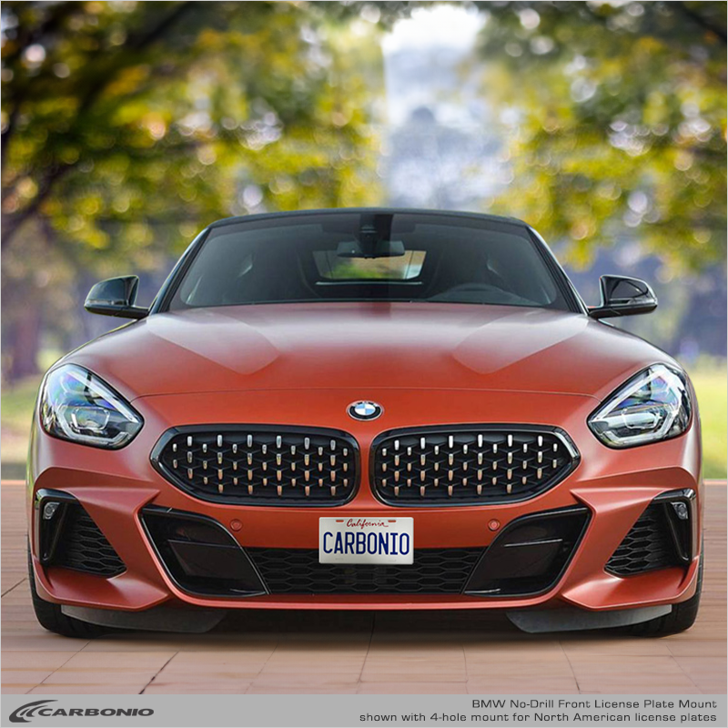 Carbonio No-Drill Front License Plate Mount - BMW Z4 (G29) 2018-2026