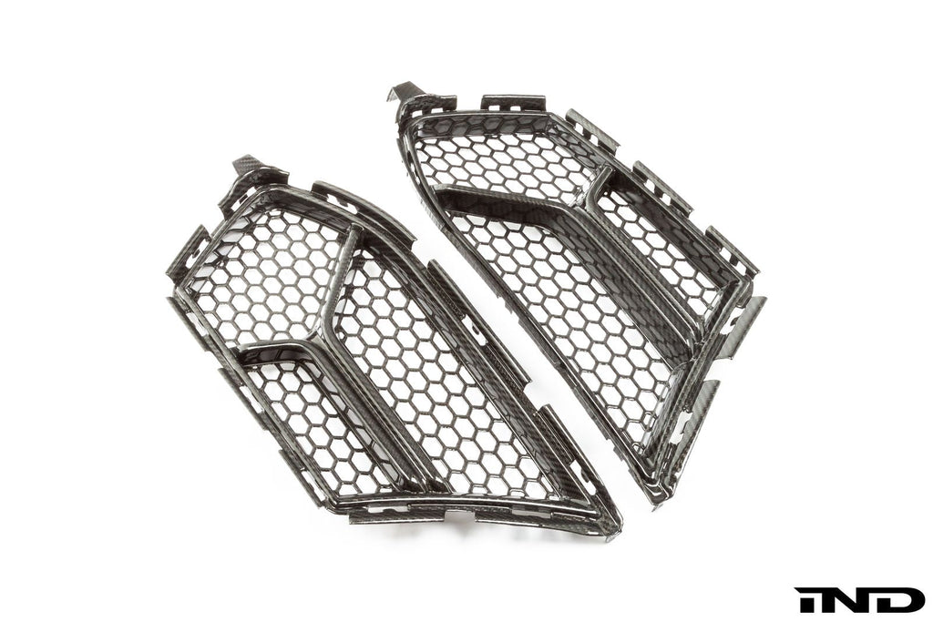 AutoTecknic Dry Carbon Corsa Front Bumper Lower Vent Set - BMW M3/M4 (G8x) 2021+