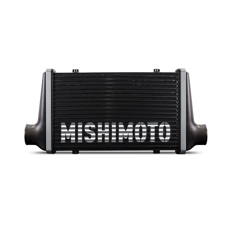 Mishimoto Universal Carbon Fiber Intercooler - Matte Tanks - 450mm Silver Core - S-Flow - BK V-Band