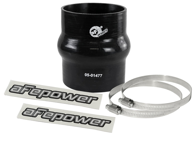 afe Magnum FORCE Intake Coupling Kit (3-1/8 IN ID x 4 IN L) Black Straight Coupler w/ Hump - Universal