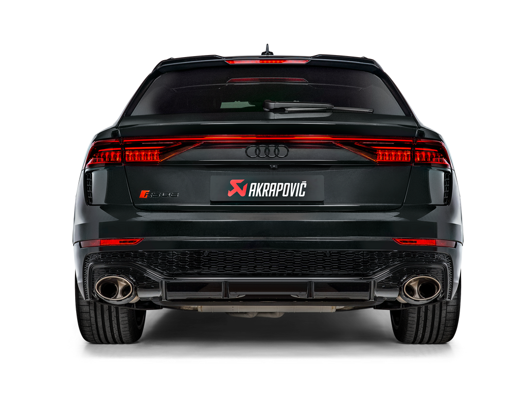 Akrapovic Titanium Evolution Line Cat Back Exhaust w/ Carbon Fiber Tips - Audi RS Q8 (M4) 2020-2024