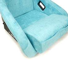 Load image into Gallery viewer, NRG FRP Bucket Seat ULTRA Edition W/ Grey Pearlized Back / Teal Microfiber Material - Large