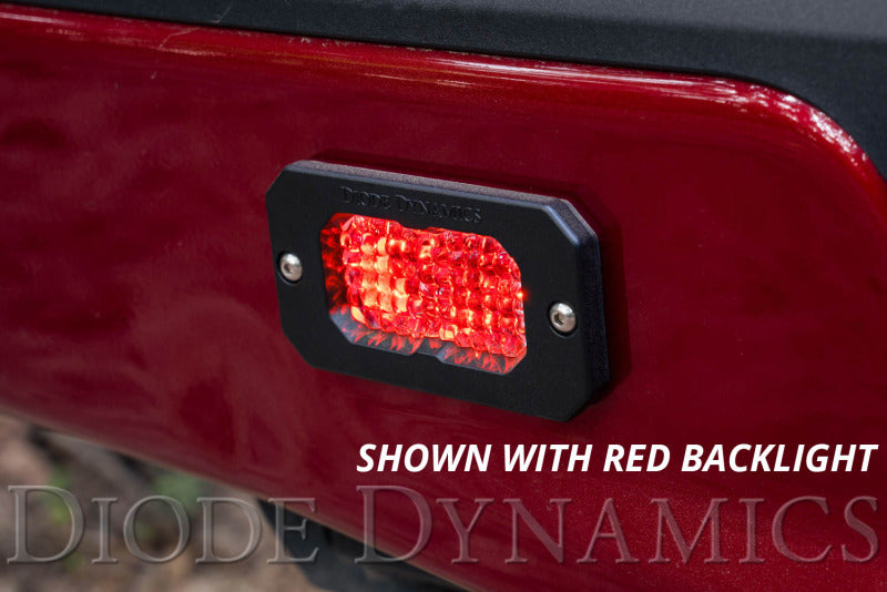 Diode Dynamics C2 1.0 SAE White Combo Sport RBL Flush Mount LED Pod (Pair) - Universal Fitment