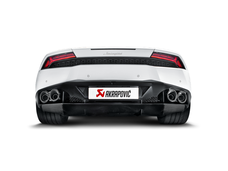 Akrapovic Titanium Slip-On Line Exhaust w/ Carbon Tips - Lamborghini Huracan LP 580-2 Coupe/Spyder 2017-2019