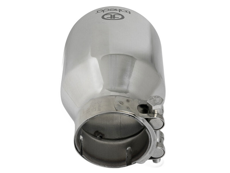 aFe Takeda 2-1/2 IN 304 Stainless Steel Polished Exhaust Tip - Universal