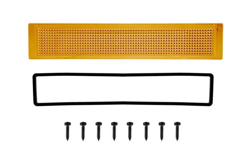Diode Dynamics Amber Flood Outer Lens for Stage Series Light Bars - Universal Fitment