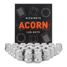 Load image into Gallery viewer, Mishimoto Steel Acorn Lug Nuts M14 x 1.5 - 32pc Set - Chrome
