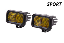 Load image into Gallery viewer, Diode Dynamics C2 1.0 SAE Yellow Flood Sport LED Pod (Pair) - Universal Fitment