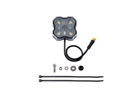 Diode Dynamics Stage Series Single Color LED White Diffused M8 Rock Light (Single) - Universal