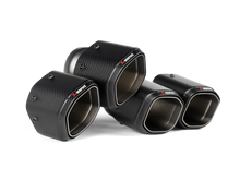 Load image into Gallery viewer, Akrapovic Hexagonal Carbon Fiber Tail Pipe Set - BMW M5 (G90/G99) 2025+