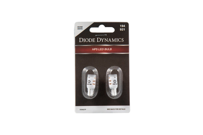 Diode Dynamics 194 LED Bulb HP5 LED [Short Warm White; Pair] - Universal