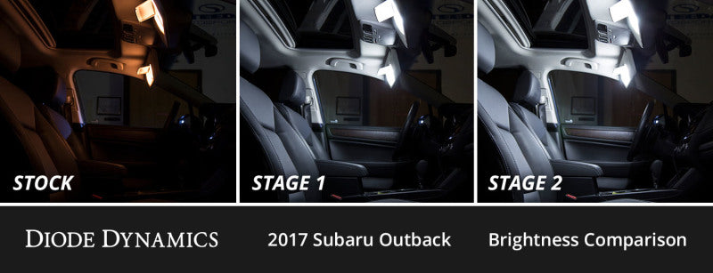 Diode Dynamics Stage 2 Interior LED Conversion Kit - Subaru Outback 2015-2019