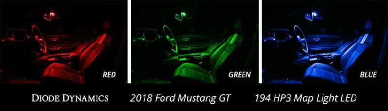 Diode Dynamics Stage 1 Green Interior LED Conversion Kit - Ford Mustang 2018-2023