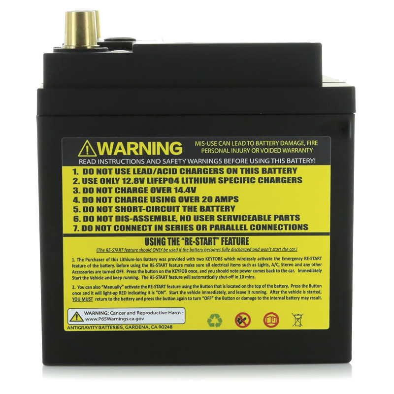 Antigravity Group 26 Lithium Car Battery w/Re-Start