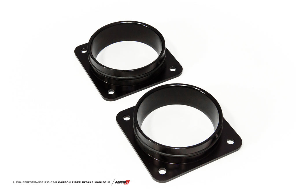 AMS Performance Alpha Cast Plenum / Billet Intake Manifold (Blue Anodize) w/ Standard Fuel Rail - Nissan GT-R R35 2009+