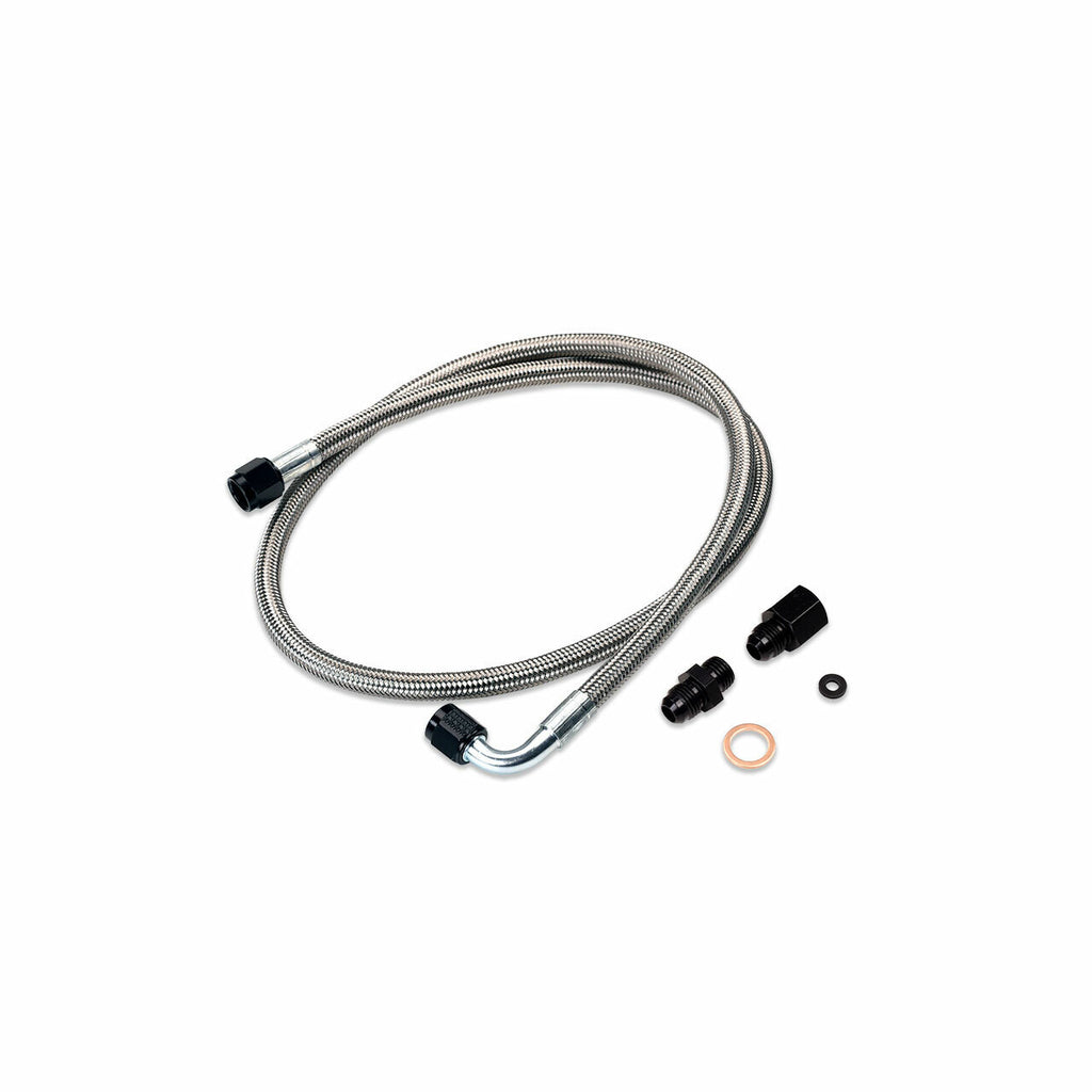 IAG Performance High Pressure Braided Power Steering Line (OEM Routing) - Subaru WRX 2002-2007 / STi 2004-2007
