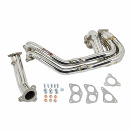 IAG Performance Unequal Length 3-Bolt Header & Uppipe - Subaru WRX 2002-2014 / STi 2004-2021 / FXT & LGT