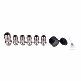 IAG Stainless Steel AN Breather Fitting Set - Subaru WRX 2006-2014 / STi 2004-2021 / LGT 2005-2009 / FXT 2004-2013