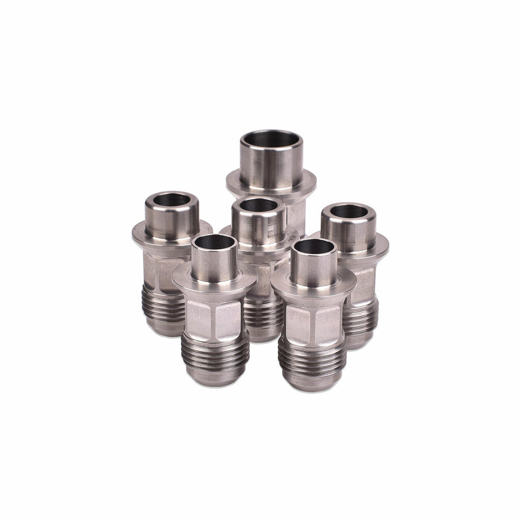 IAG Stainless Steel AN Breather Fitting Set - Subaru WRX 2006-2014 / STi 2004-2021 / LGT 2005-2009 / FXT 2004-2013
