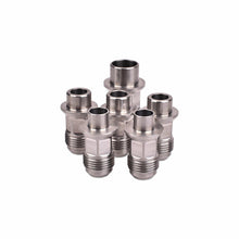 Load image into Gallery viewer, IAG Stainless Steel AN Breather Fitting Set - Subaru WRX 2006-2014 / STi 2004-2021 / LGT 2005-2009 / FXT 2004-2013