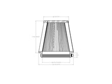 Load image into Gallery viewer, aFe POWER Clamp-On D2 Dura-Dry 6"F x 7.5"B x 5.5"T x 7"H Air Filter - Universal