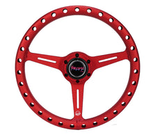 Load image into Gallery viewer, NRG Aluminum Light Weight Steering Wheel (330mm) Extra Light - Ergonomic Grip - Anadized Red