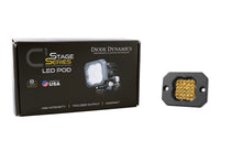 Load image into Gallery viewer, Diode Dynamics SSC1 Yellow Flood Sport Flush Mount ABL LED Pod (Single) - Universal Fitment