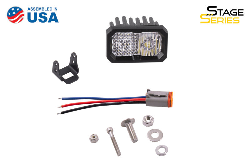 Diode Dynamics C2 1.0 SAE/DOT White Combo Sport ABL LED Pod (Single) - Universal Fitment