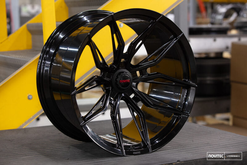 Vossen X Novitec NF11 Forged Gloss Black Wheel - 21x9.5 +38 - Ferrari 296 Front Fitment