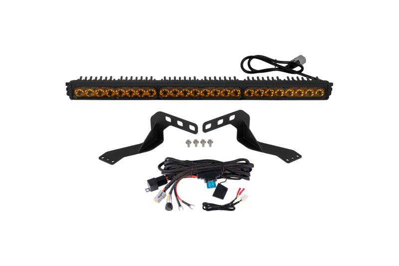 Diode Dynamics SS30 Yellow SAE Driving Pro Stealth LED Lightbar Kit - Toyota Tundra 2014-2021
