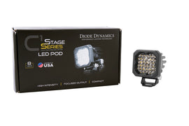 Diode Dynamics Stage Series C1R - White Flood Standard LED Pod (Single) - Universal