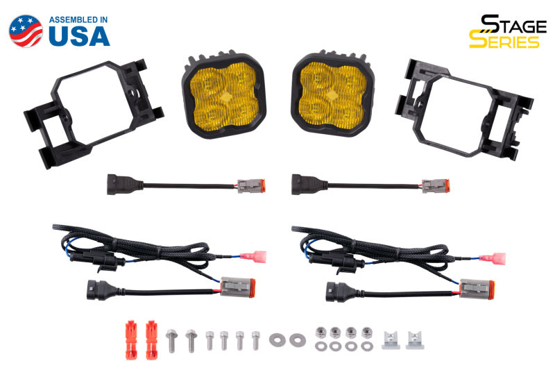 Diode Dynamics SS3 Pro LED Fog Light Kit [Yellow SAE Fog] - Subaru WRX/STi 2011-2014