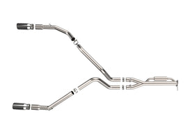 aFe Vulcan Series 3 IN to 3-1/2 IN Stainless Steel Cat-Back Exhaust System Polished - Ford F-150 Raptor 2021-2025 3.5TT