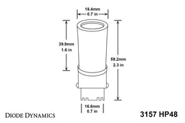 Diode Dynamics 3157 LED Bulb HP48 LED - Amber Set of 6