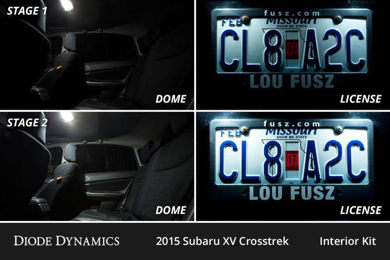 Diode Dynamics Stage 2 Interior LED Conversion Kit - Subaru XV Crosstrek 2013-2015