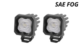 Diode Dynamics SSC1 White SAE Fog ABL LED Pod (Pair) - Universal