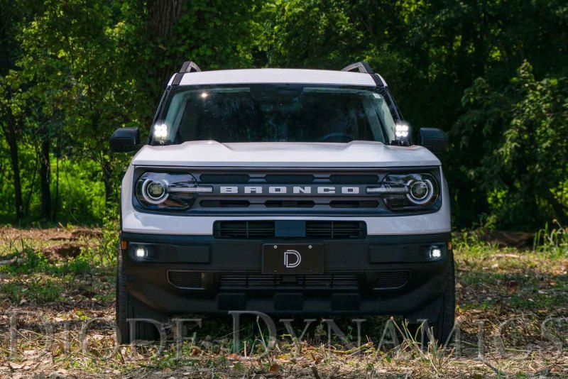 Diode Dynamics Stage Series C2 2.0 Pro White Combo Backlit Ditch Light Kit - Ford Bronco Sport 2021-2026