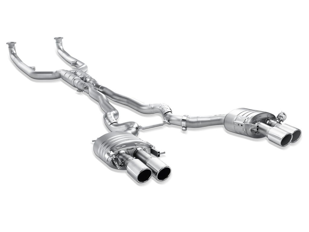 Akrapovic Titanium Evolution Line Cat Back Exhaust w/ Titanium Tips - BMW M6 Gran Coupe (F06) 2014-2019