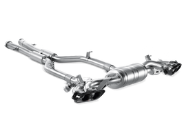 Akrapovic Titanium Evolution Line Cat Back w/ Carbon Tips - Mercedes SLS AMG Coupe/Roadster (C197/R197) 2010-2014