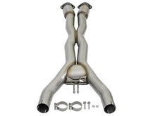 Load image into Gallery viewer, aFe Twisted Steel X-Pipe 3 IN 304 Stainless Steel w/ Cat - Chevrolet Corvette (C7) &amp; Z06 6.2L 2014-2019