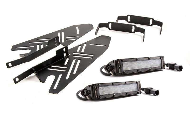 Diode Dynamics SS6 SAE/DOT White Fog/Wide LED Lightbar Kit - Ford Raptor 2017-2020