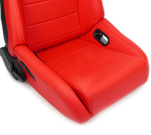 Load image into Gallery viewer, NRG Omega Reclinable Racing Seat (Pair) Red with Black Carbon Vinyl Back