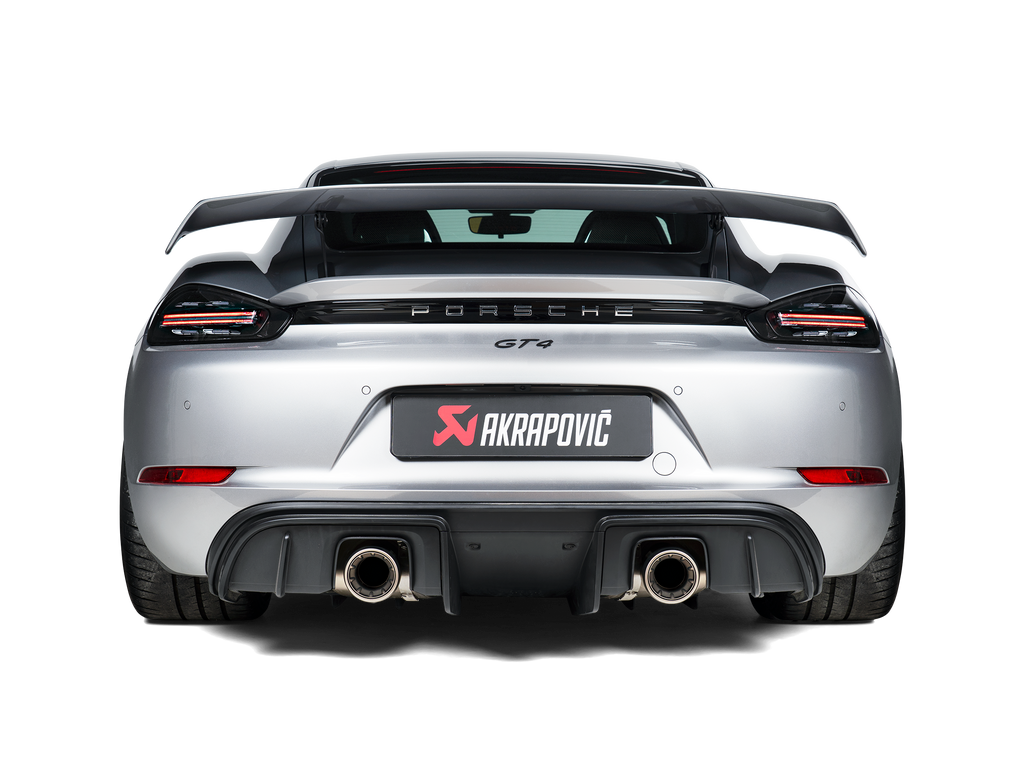 Akrapovic Tail Pipe Set (Titanium) - Porsche Cayman GT4 2020+