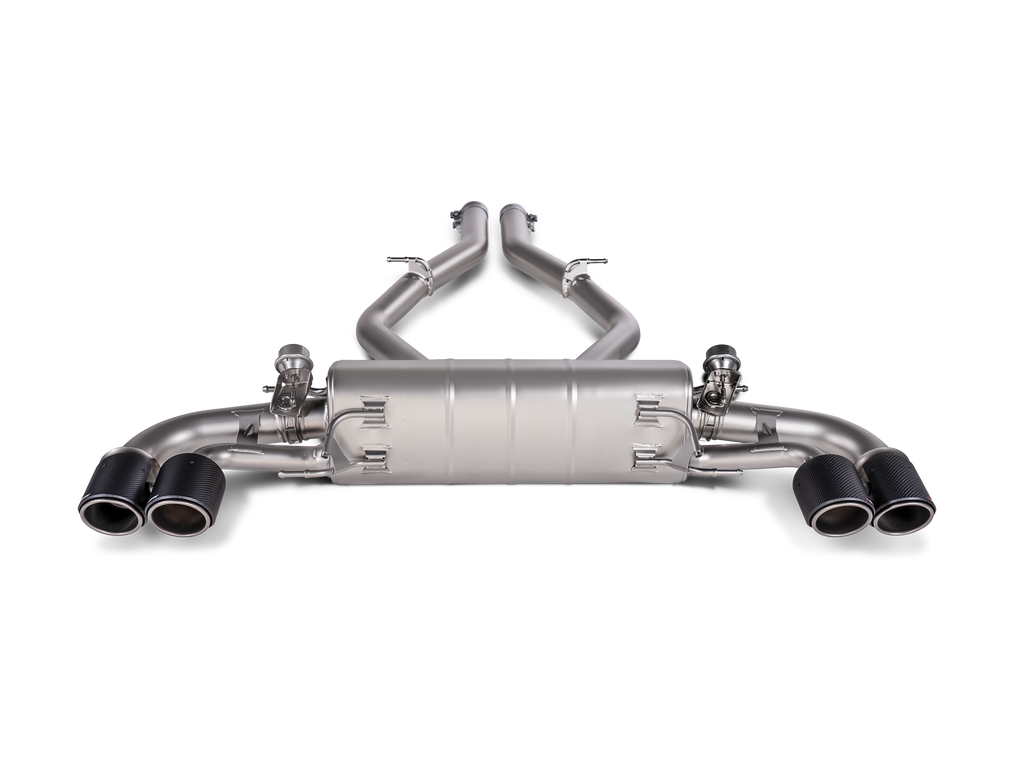 Akrapovic Titanium Slip-On Line Exhaust w/ Carbon Tips - Alfa Romeo Giulia Quadrifoglio (952) 2017-2020