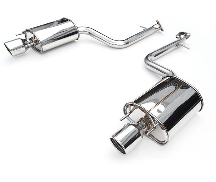 Invidia Q300 Single Stainless Steel Tip Catback Exhaust - Subaru WRX Sedan 2008-2009