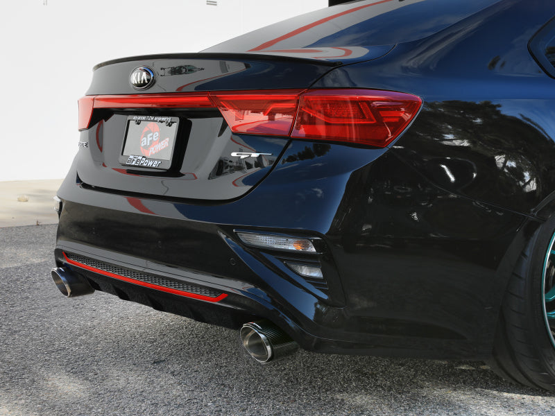 aFe Takeda 3in to 2.5in SS Axle-Back Exhaust System w/ Carbon Fiber Tips - Kia Forte GT 1.6T 2020-2021