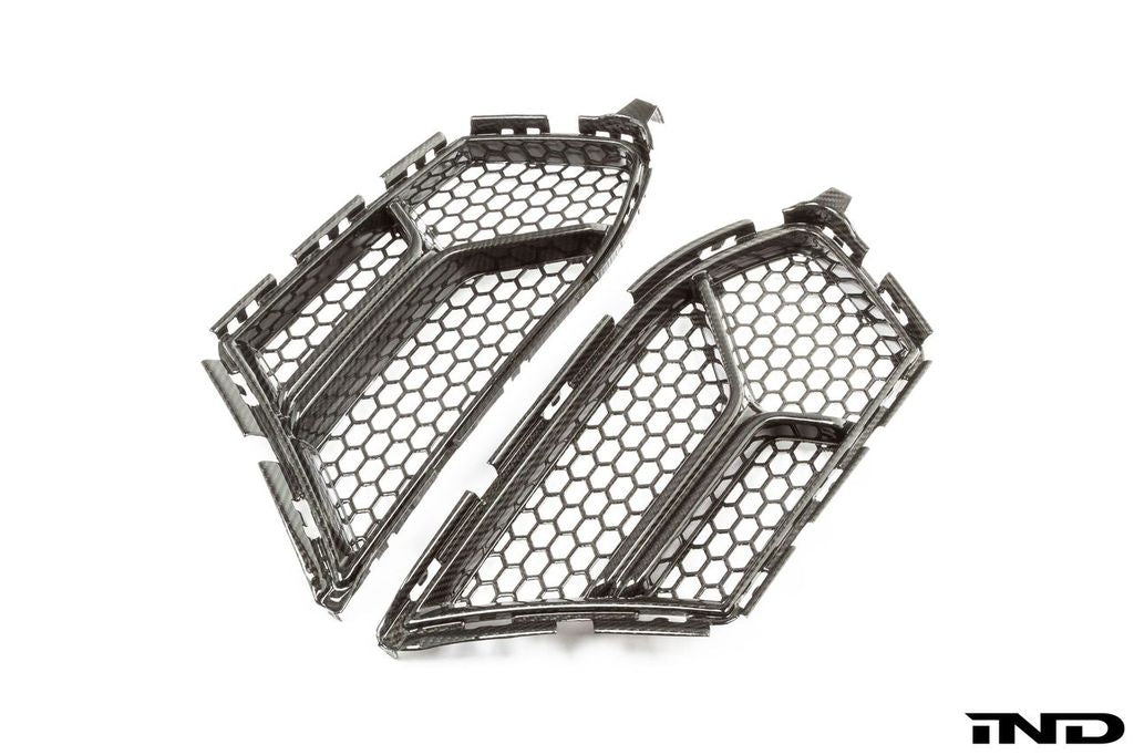 AutoTecknic Dry Carbon Corsa Front Bumper Lower Vent Set - BMW M3/M4 (G8x) 2021+