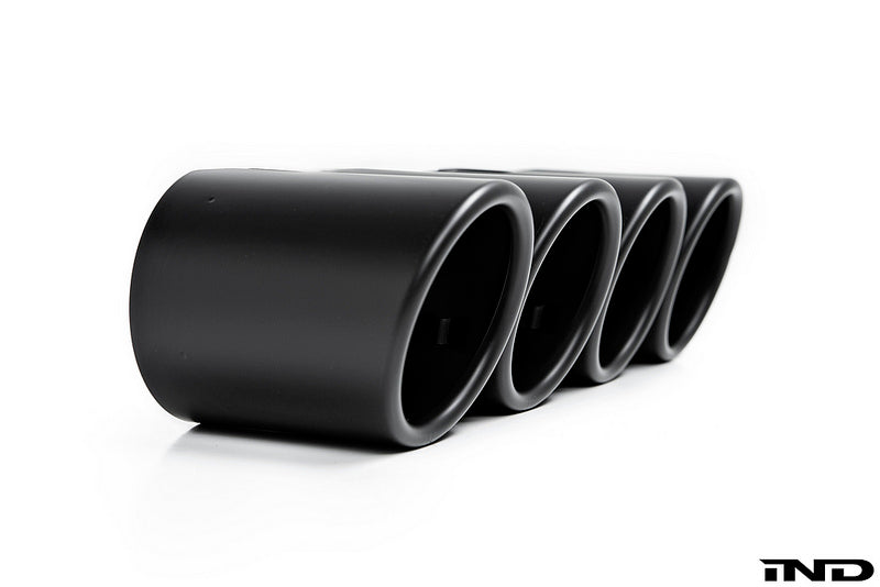 IND Matte Black Coated Exhaust Tip Set - BMW M5 (F90) 2018-2023
