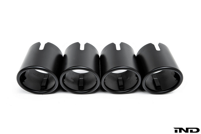 IND Matte Black Coated Exhaust Tip Set - BMW M5 (F90) 2018-2023