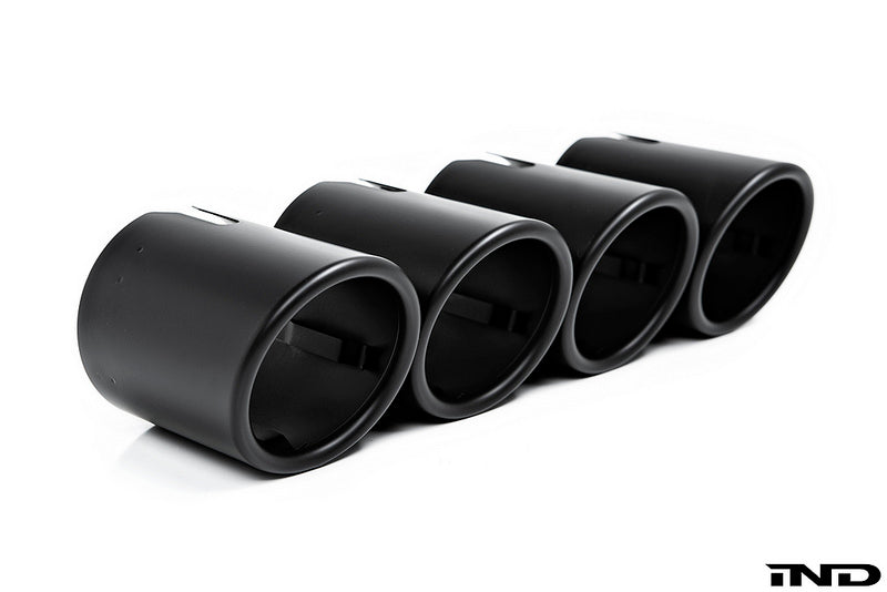 IND Matte Black Coated Exhaust Tip Set - BMW M5 (F90) 2018-2023